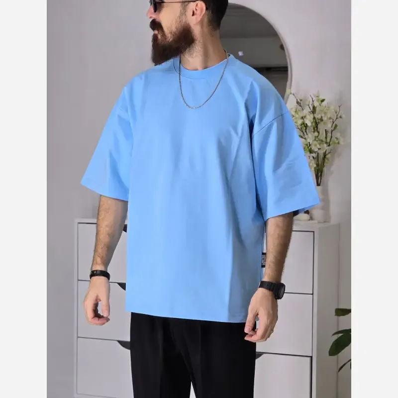 تیشرت دورس باکسی زنانه ساده بیسیک رنگ بندی متنوع سایز L تا XXL برند پگادور
